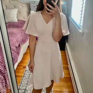 Blush pink mini dress